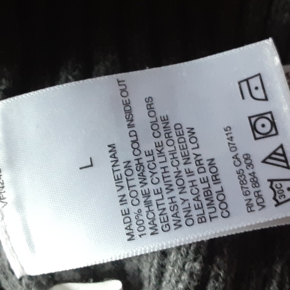 Nautical Jeans Co ribbed sweater sz large men's 1/4 zip - Picture 6 of 6